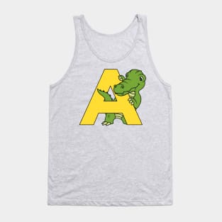 Letter A with Aligator Tank Top